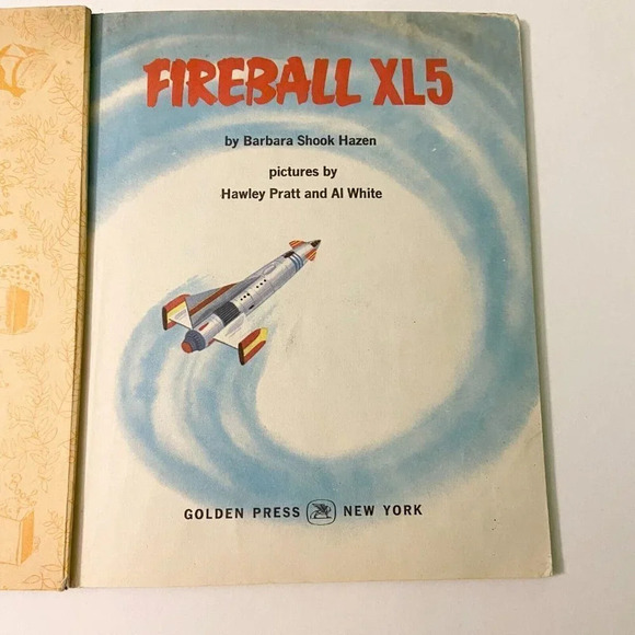 Vintage 1964 Fireball XL5 Little Golden Book First Edition Barbara Shook - Picture 6 of 16